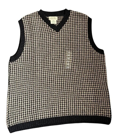 St. John's Bay Men's V-Neck Sweater Vest, Size L, Made in USA, Pullover, Classic - Picture 1 of 7